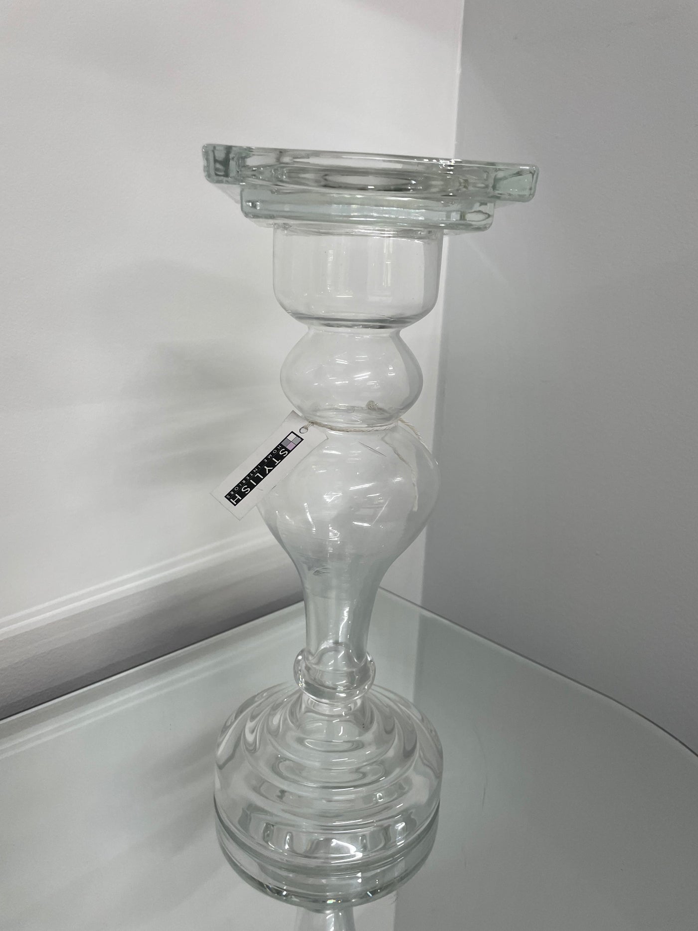 Clear Candle Holder